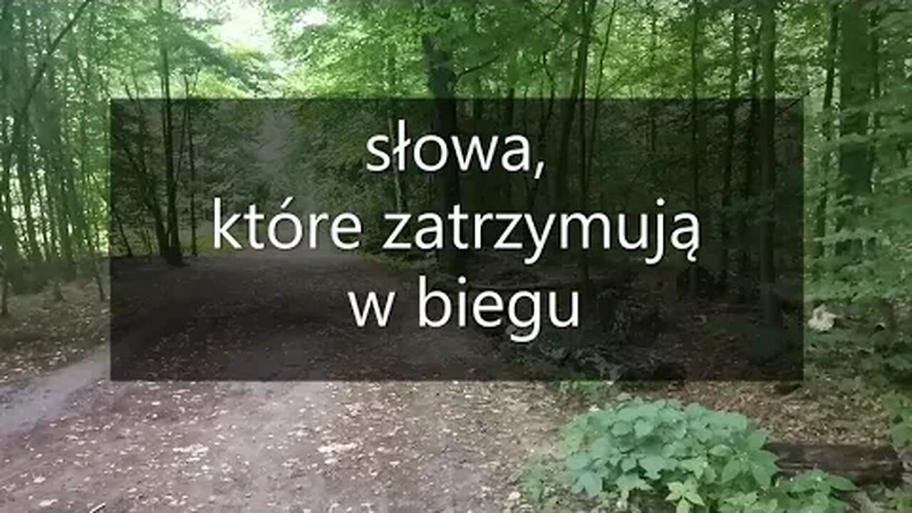 słowa , które zatrzymują w biegu ...