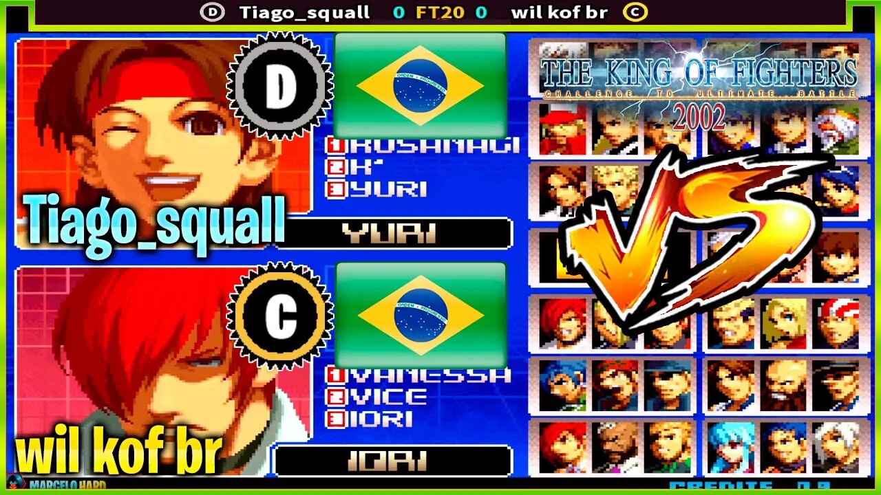 The King of Fighters 2002 (Tiago_squall Vs. wil kof br) [Brazil Vs. Brazil]