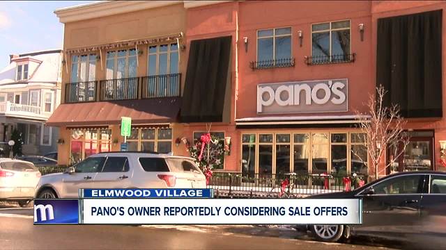 Pano's restaurant on Elmwood is up for sale.