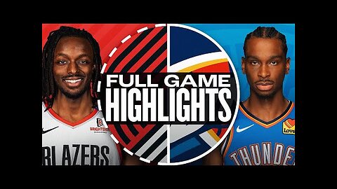 TRAIL BLAZERS at THUNDER | FULL GAME HIGHLIGHTS | November 20, 2024