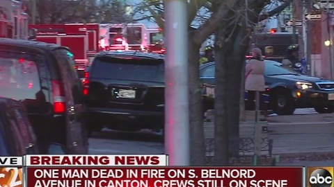 1 man dead in fatal fire on S. Belnord Ave. in Canton