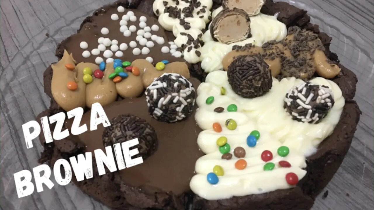 Pizza Brownie - Uma Sobremesa diferente e Deliciosa