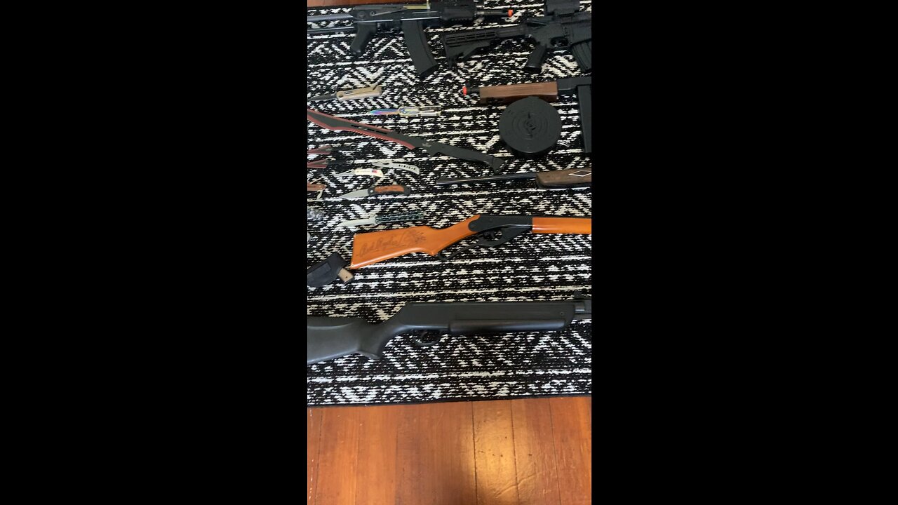 My collection of airsoft/bb guns and knives