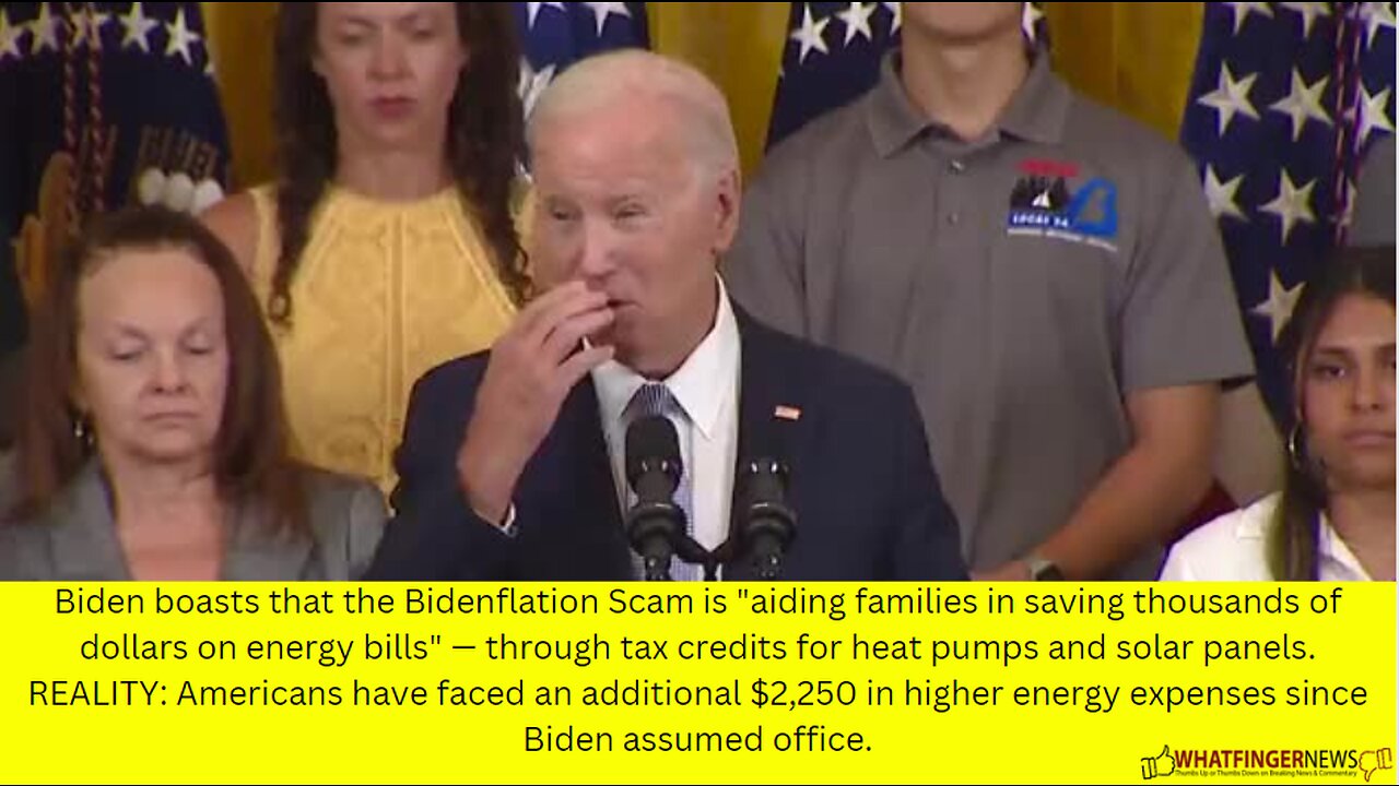 Biden boasts that the Bidenflation Scam is "aiding families in saving thousands of dollars