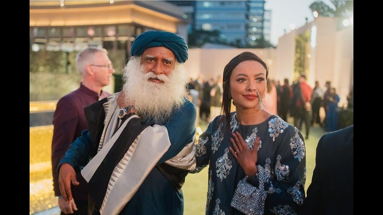 nmacc.india Sadhguru and Kat Graham at the grand opening of the #NitaMukeshAmbaniCulturalCentre