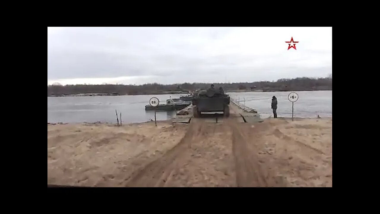 Russian Army Pantoon Bridge! Russia Ukraine War!