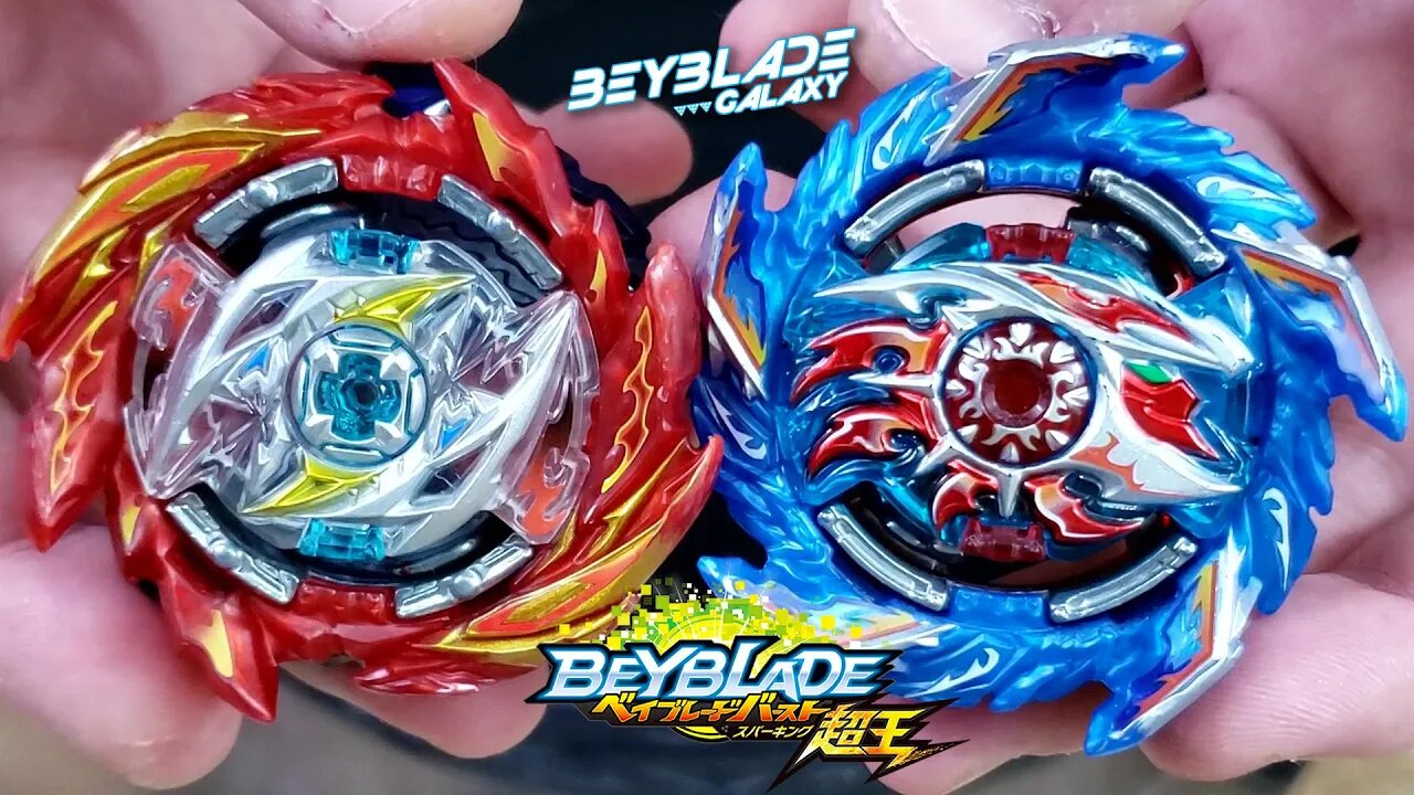 SUPER RAGNARUK .Xc 1B vs KING HELIOS .Wh.R 1S - Beyblade Burst ベイブレードバースト