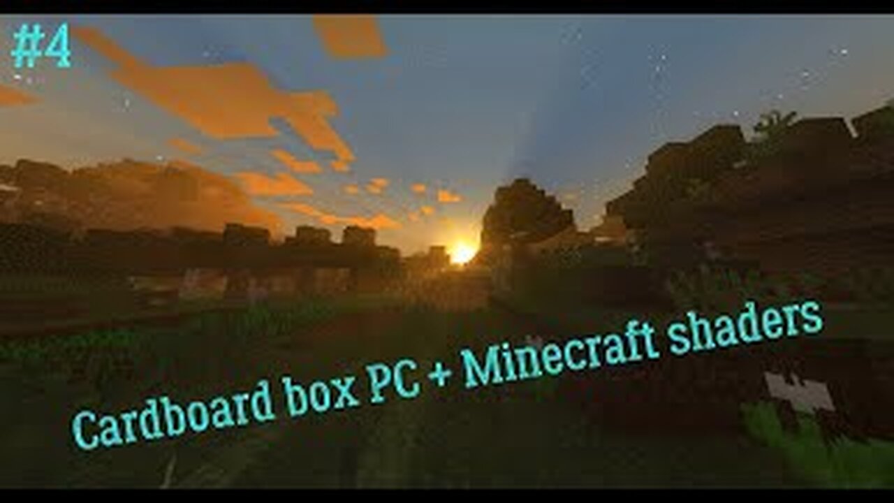 (#4) Cardboard box PC test in Minecraft with shaders