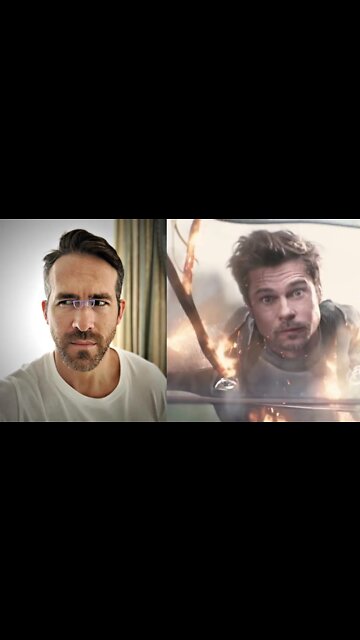RYAN REYNOLDS PAGOU BRAD PITT COM UM COPO DE CAFÉ #Shorts