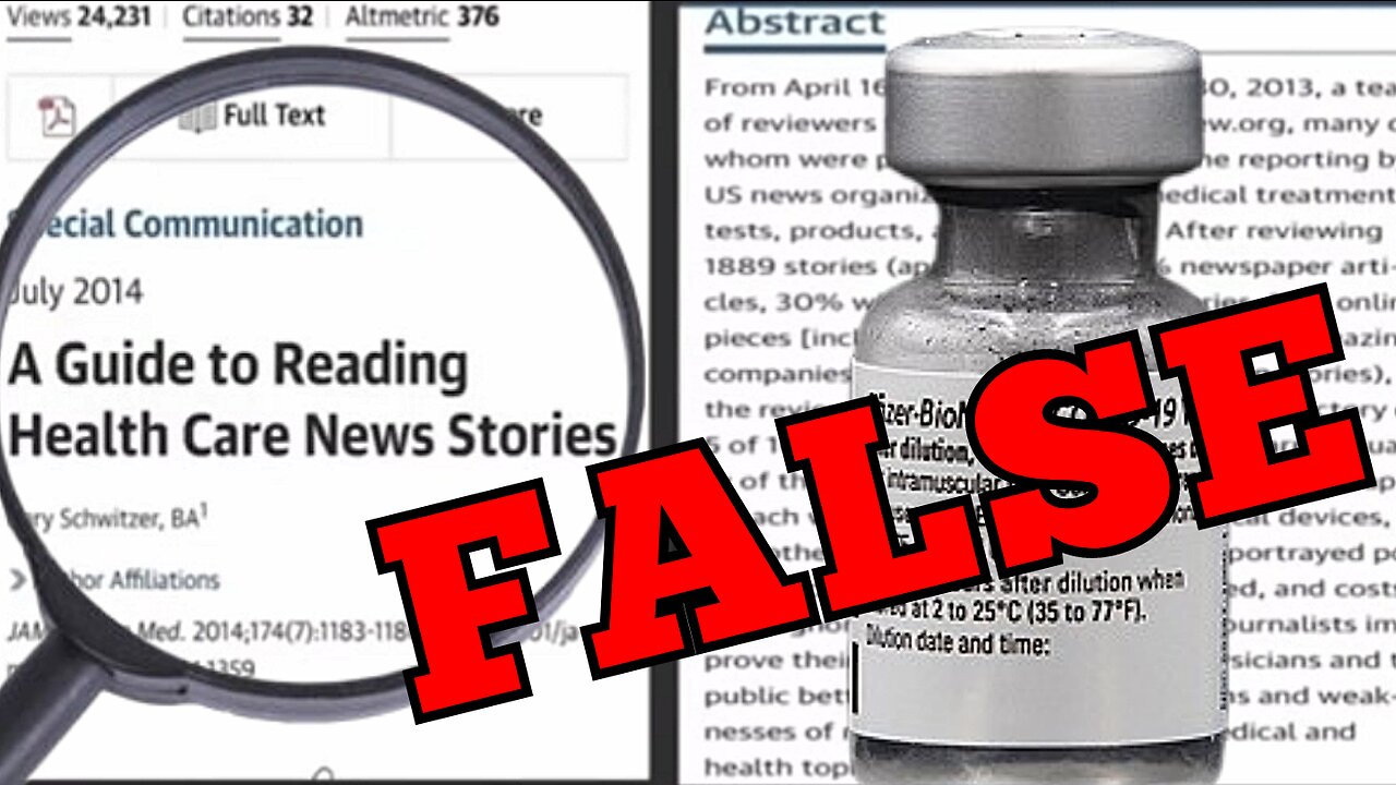 "Mild 'Covid-19' Isn't Linked To Heart Disease Or Strokes" The 'MRNA' 'Covid19' Vaccines Are!