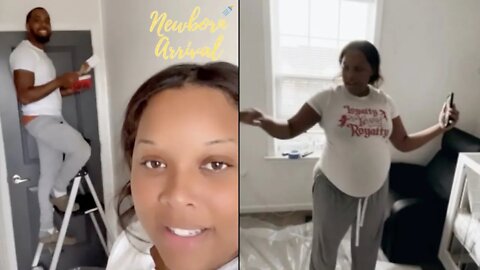 JoJo Simmons & Wife Tanice Paint The Nursery For Their Expecting Newborn! 👶🏽