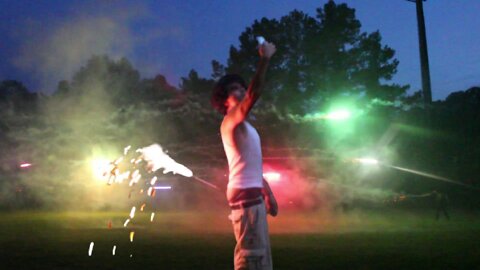 Firework War (Do Not Try This)