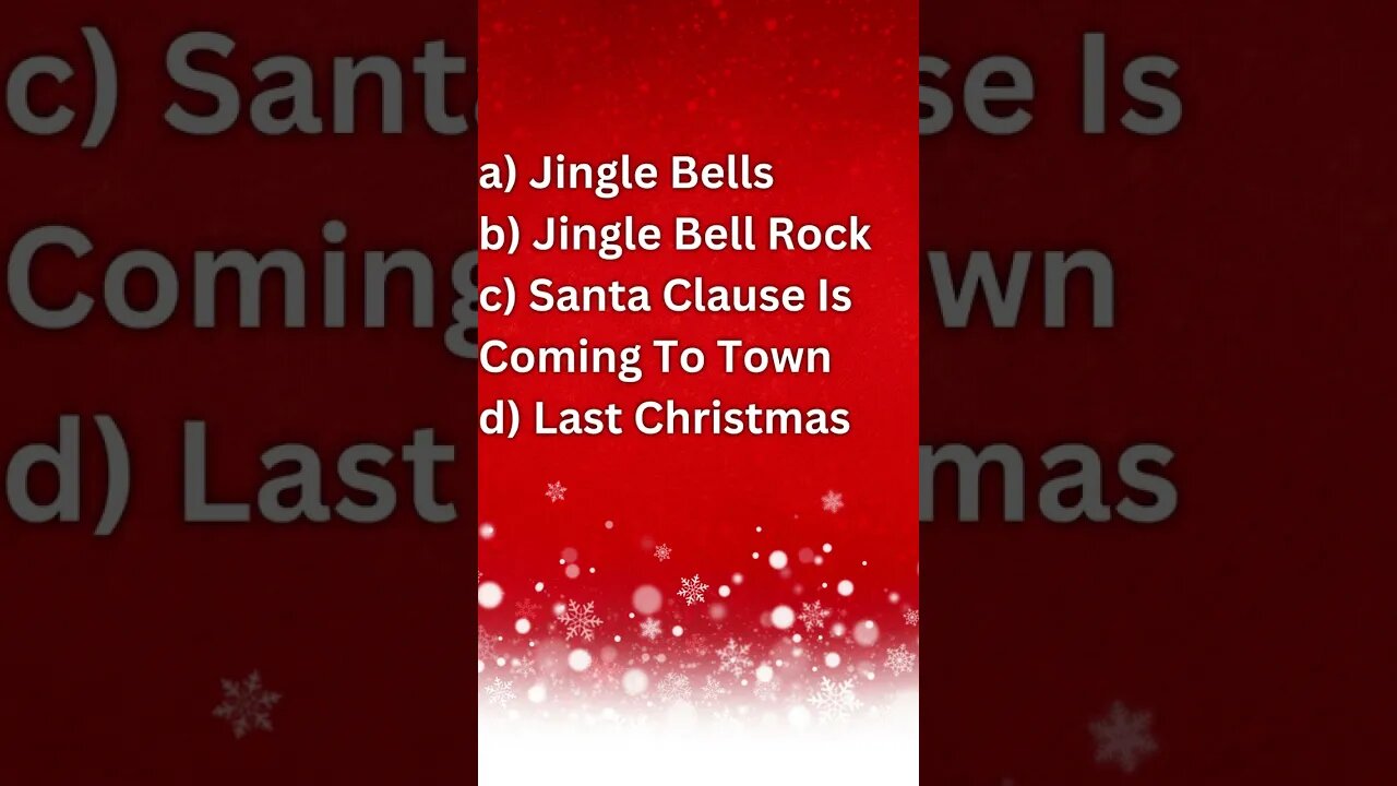 Guess The Song (Christmas Edition) #shorts #guessthesong