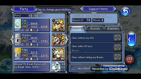 In Pursuit of Blue Magic Crystals Final Fantasy Dissidia Opera Omnia