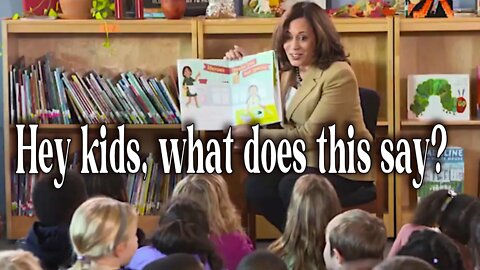 Is it POSSIBLE - KAMALA Can't READ? She says English words, but they don't make any sense!