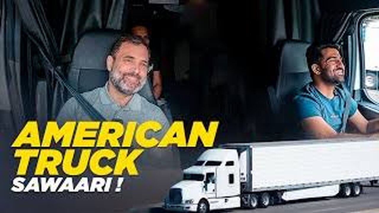 Rahul Gandi travelled from Washington DC to New York with Indian Truck Driver in USA