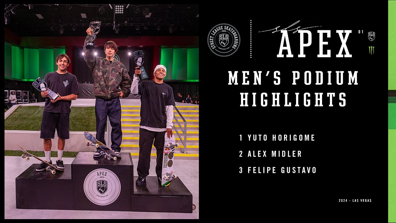 Yuto Horigome, Alex Midler & Felipe Gustavo at SLS APEX 01 | Best tricks