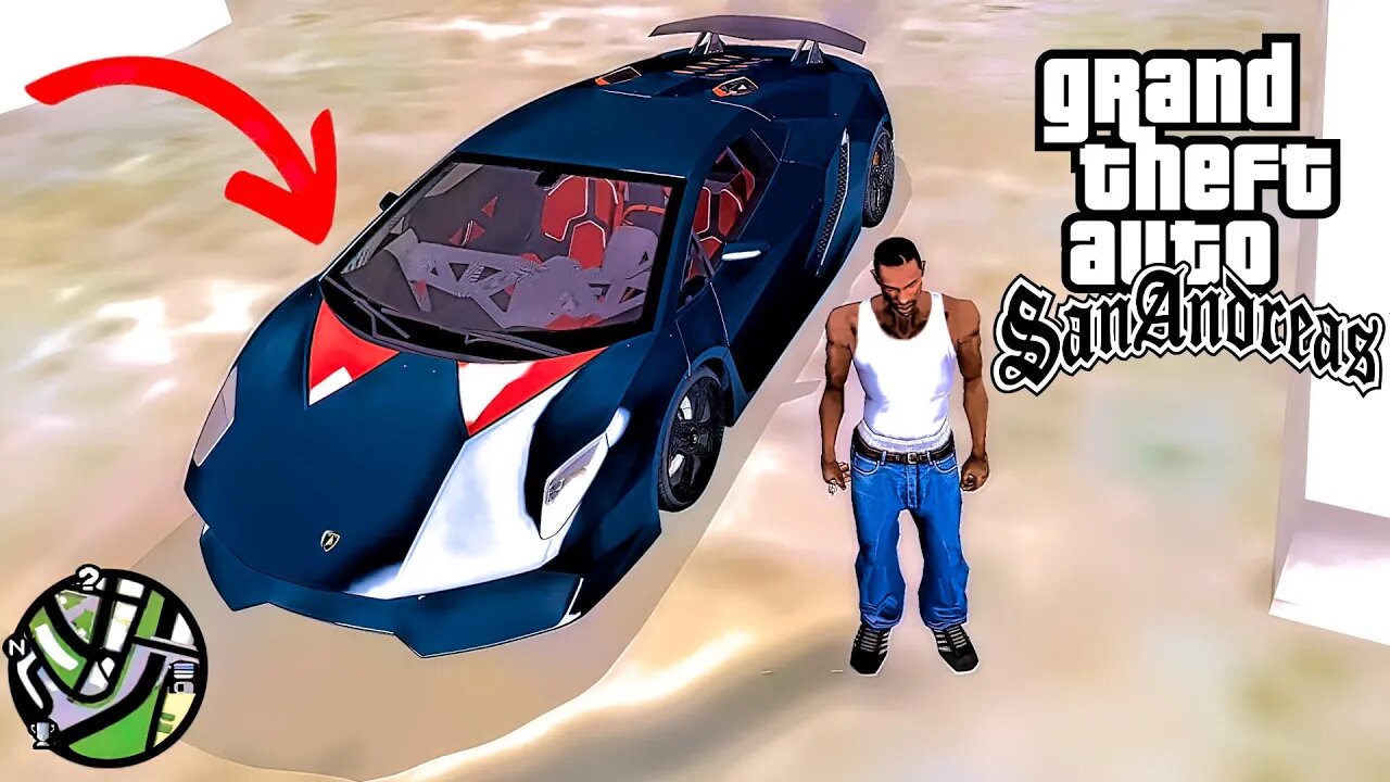 Secret Lamborghini Super Car Location in GTA San Andreas (Cheat Code)