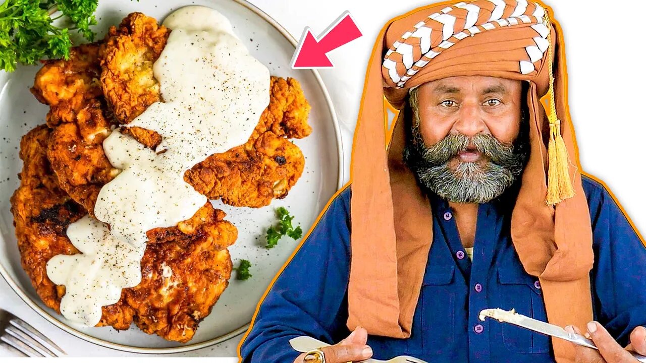 Tribal People Try Fried Chicken With Gravy For The First Time