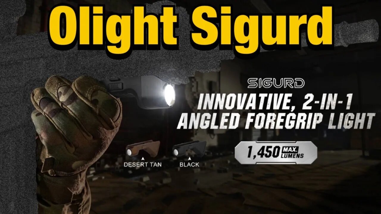 JUST ANNOUNCED: The BRAND New Angled ForeGrip RIFLE-LIGHT -Olight Sigurd #olight #sigurd #riflelight