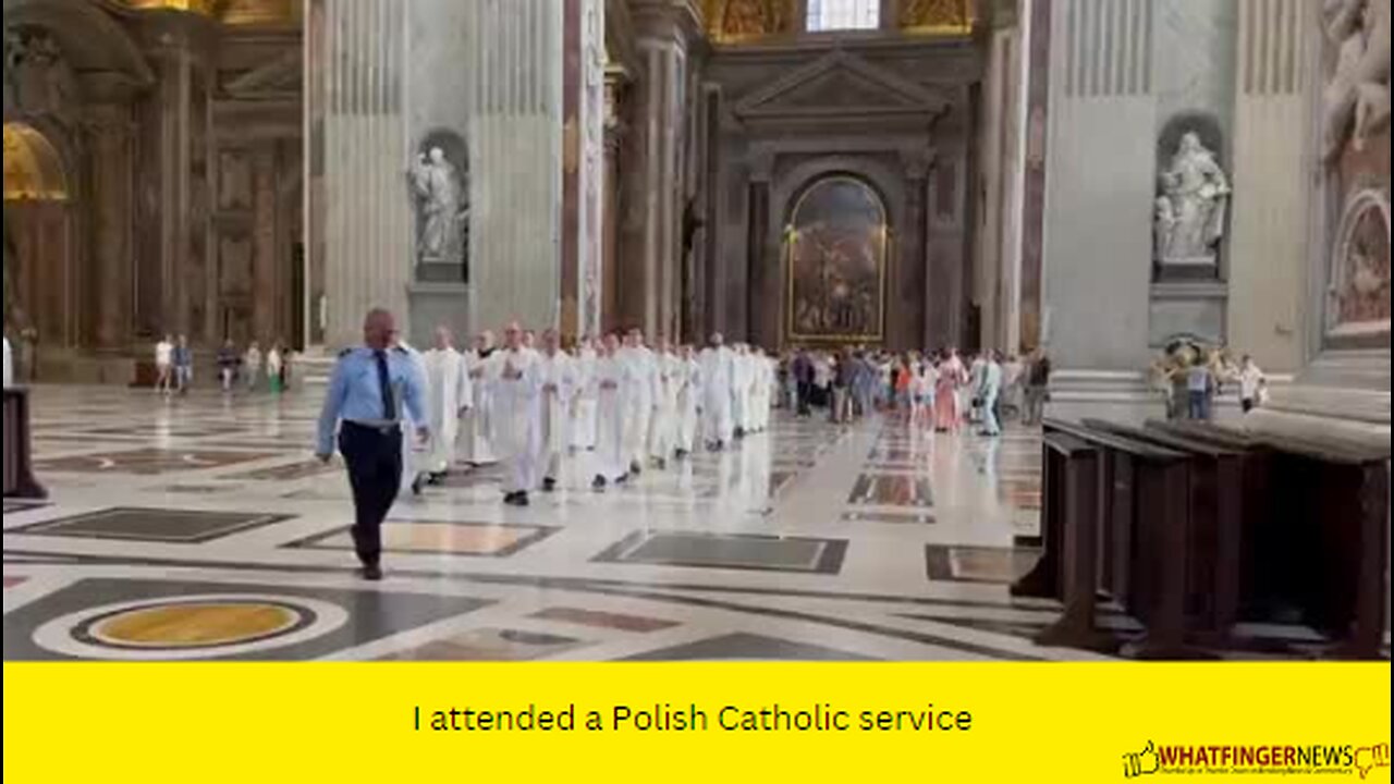 I attended a Polish Catholic service.