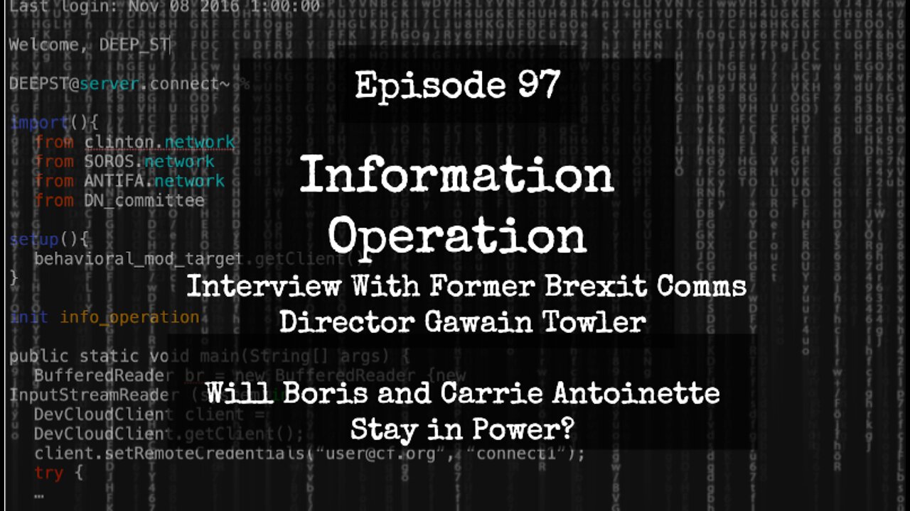 IO Episode 97 - Brexit Party Comms Director Gawain Towler - Will Boris Survive?