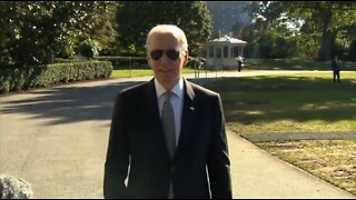 Biden Bizarrely Walks Backwards Away From Reporters