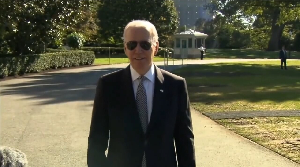 Biden Bizarrely Walks Backwards Away From Reporters