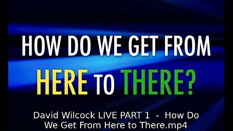 David Wilcock LIVE PART 1 - How Do We Get From Here to There