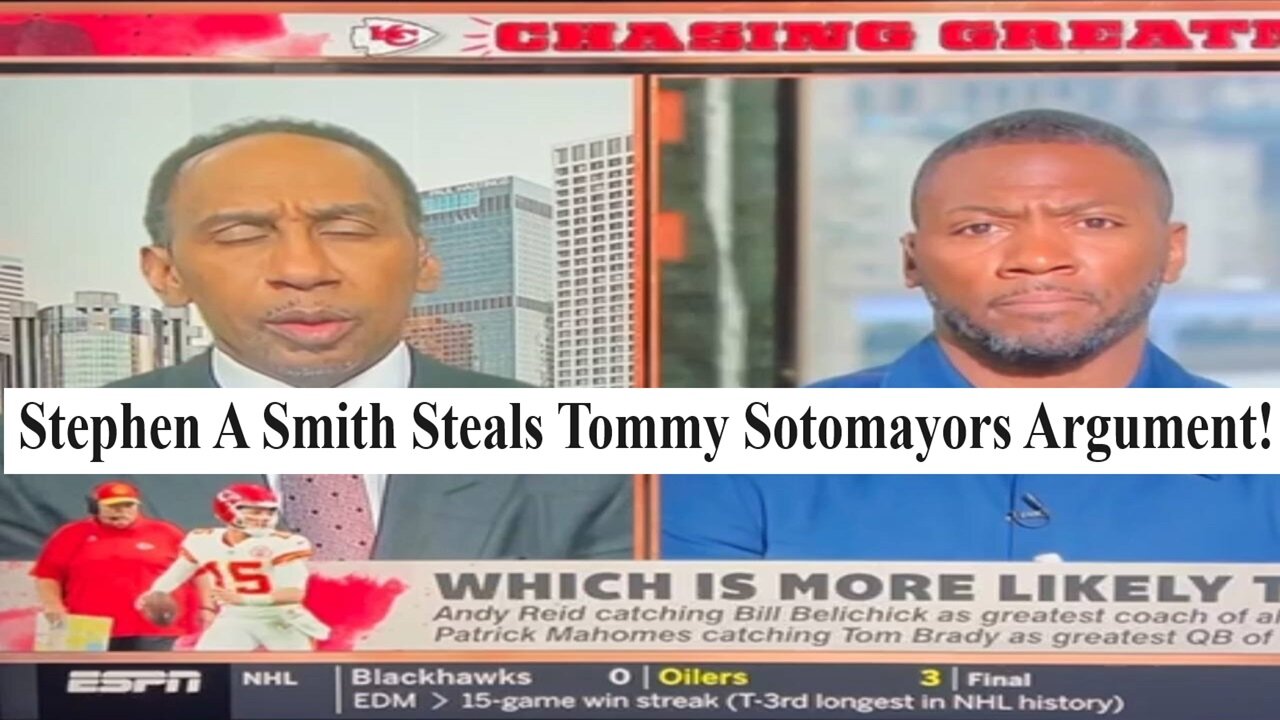 Stephen A Smith Steals Tommy Sotomayor's Andy Reid G.O.A.T. Argument On First Take! 1-26-24