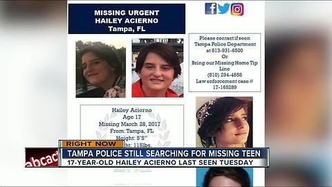 Tampa police still searching for missing teen