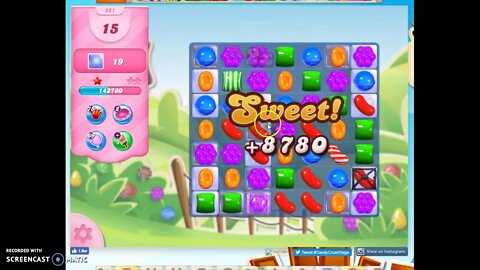 Candy Crush Level 981 Audio Talkthrough, 1 Star 0 Boosters