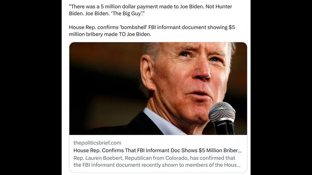 🚨BREAKING: Rep. Boebert & MTG Get FBI's Secret Biden $5M Bribery Evidence | 'Impeachment Is Next'