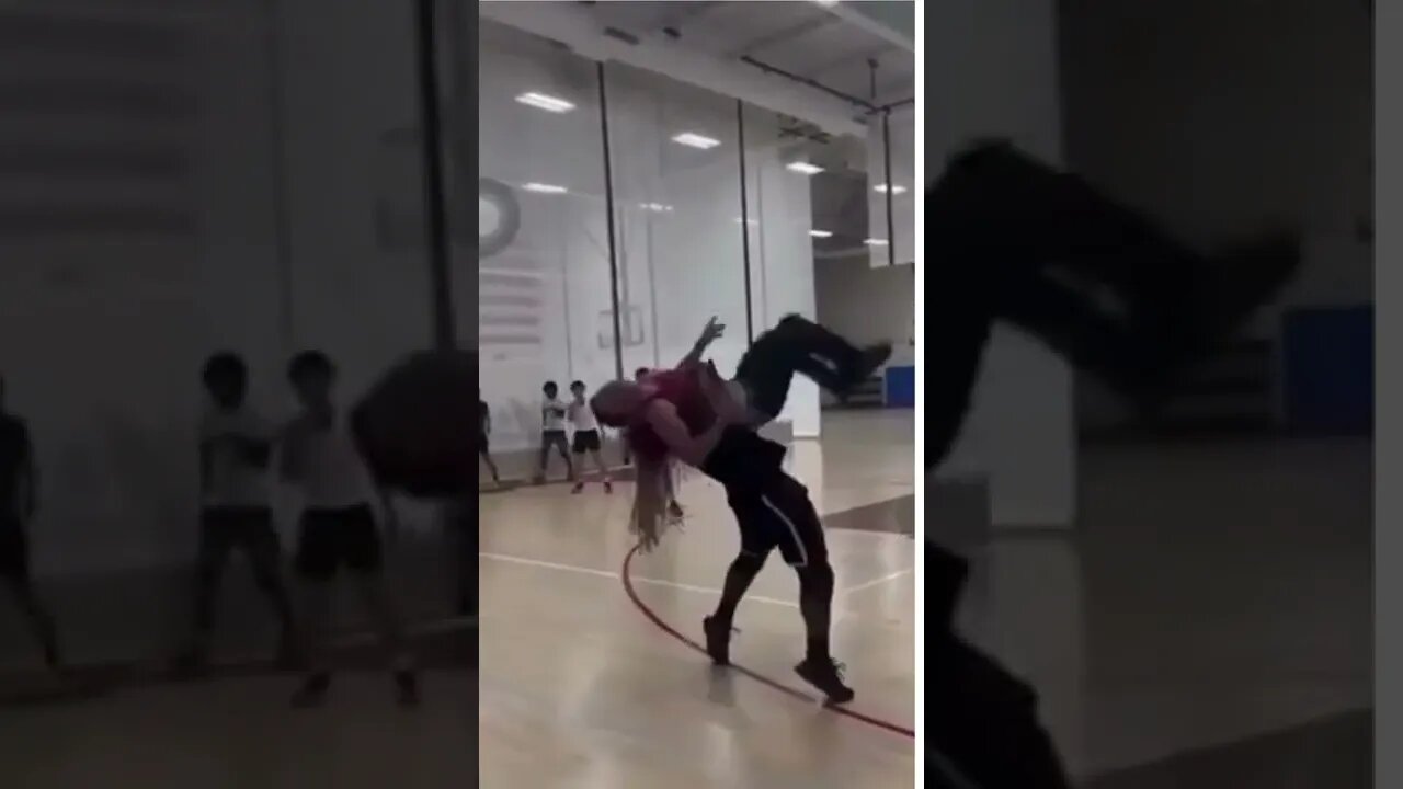 WWE Basketball 2022. DO YOU SMELL WHAT THE ROCK IS COOKIN?! #shorts #basketball