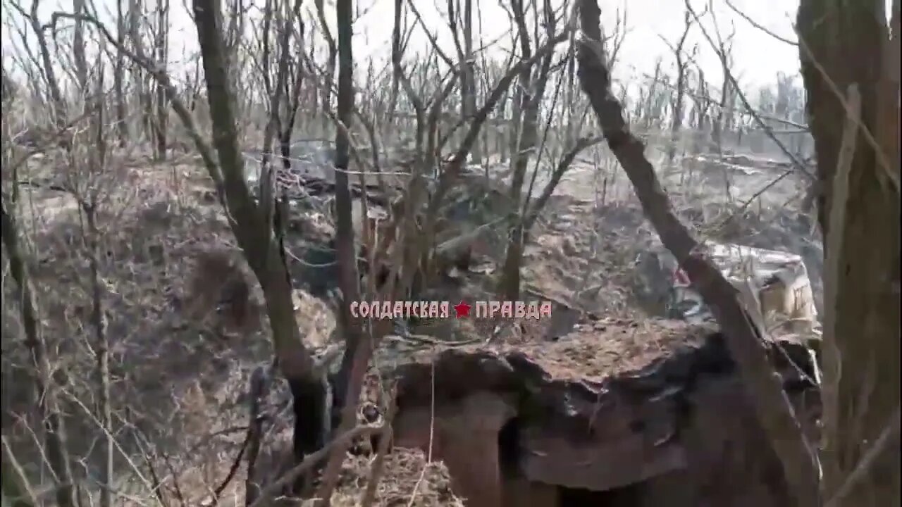 Russian Forces TOS-1A "Solntsepyok" Destroyed The Dugouts Of Ukrainian Forces