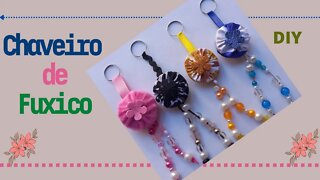 CHAVEIRO DE FUXICO! FÁCIL DE FAZER! DIY! KEYCHAIN!