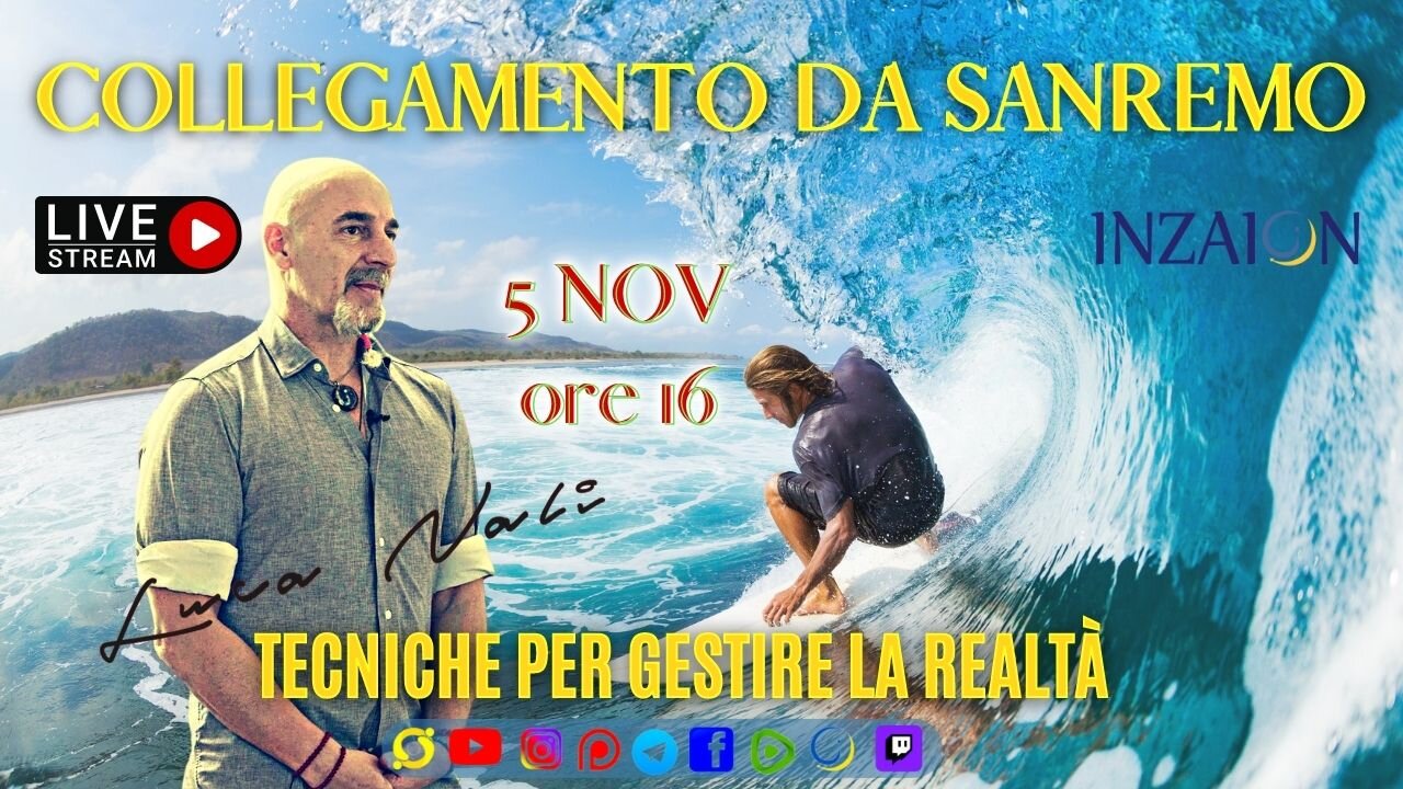 COLLEGAMENTO DA SANREMO - TECNICHE PER GESTIRE LA REALTÀ - Luca Nali