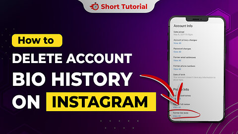 How to Delete Account Bio History on Instagram