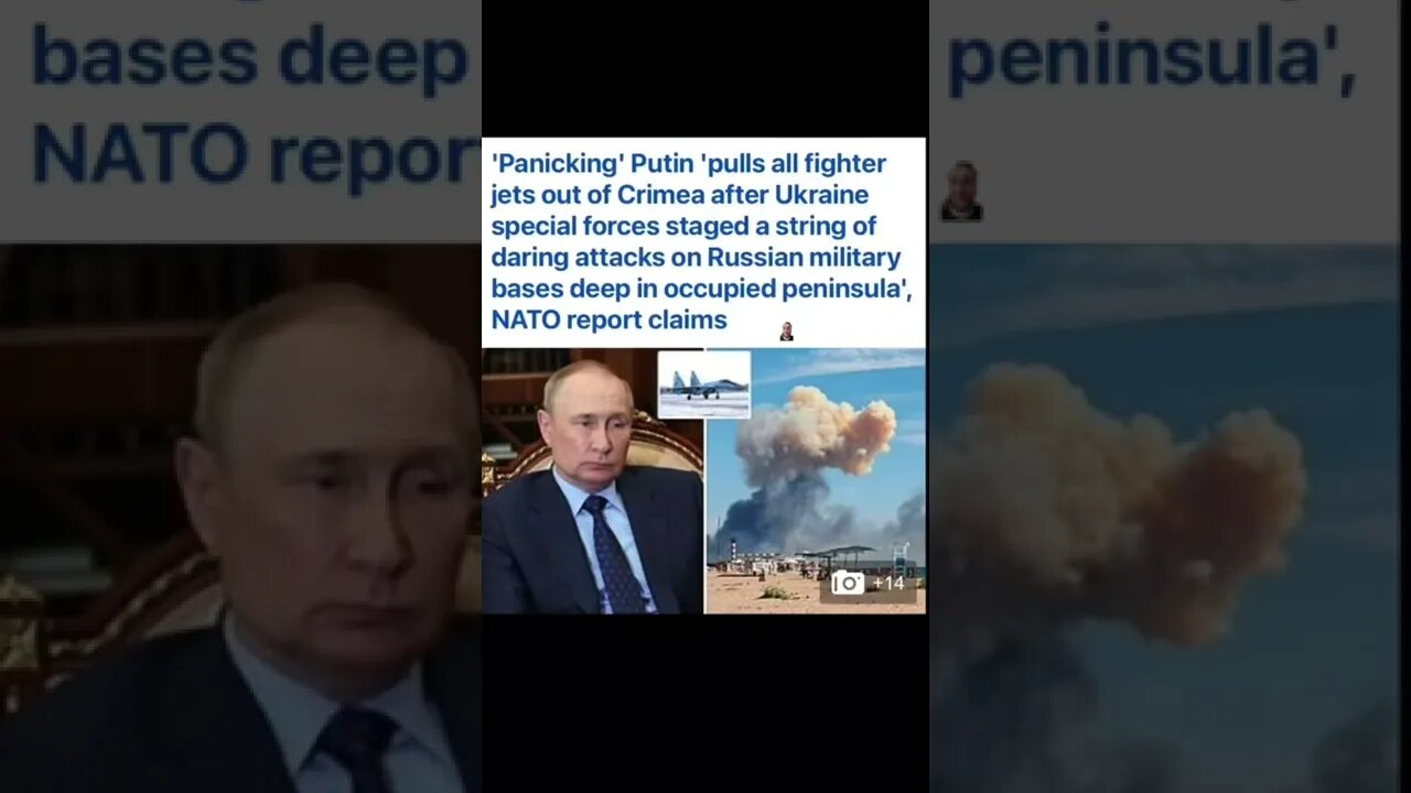 ‘Panicking’ Putin ‘pulls all fighter jets out of Crimea