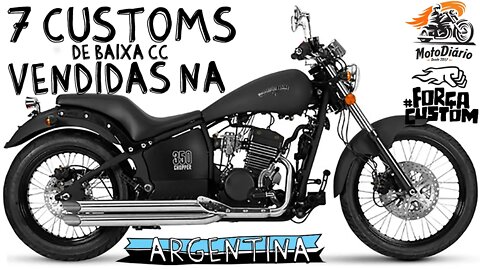 7 motos customs de baixa cilindrada vendidas na Argentina