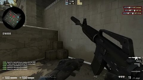 CSGO BOT Training - 2vs6