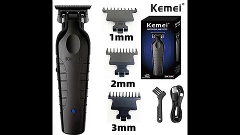 Kemei KM-2299 Men's Hair Clipper Professional Electric Hair Clipper USB Rechargeable