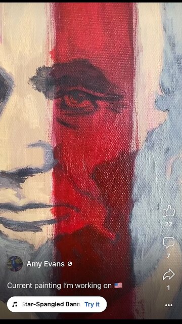 Painting Founding Fathers and the American Flag - Patriot Art, Star Spangled Banner Artwork