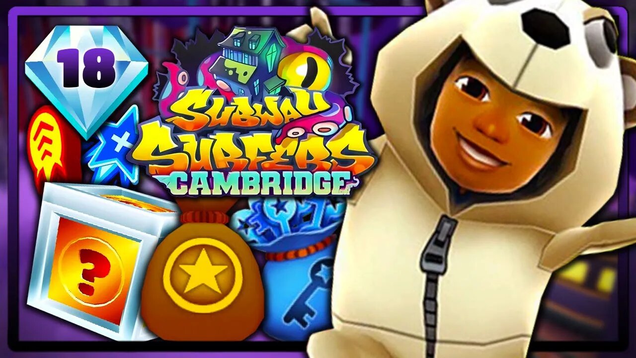 Subway Surfers Cambridge Halloween | Nível 18 + Número Recorde de Jogadores de COD