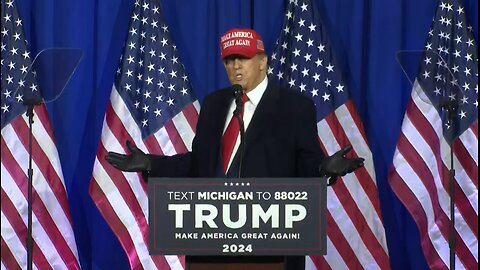 Donald Trump at Rally in Waterford Township, Michigan (February 17, 2024)