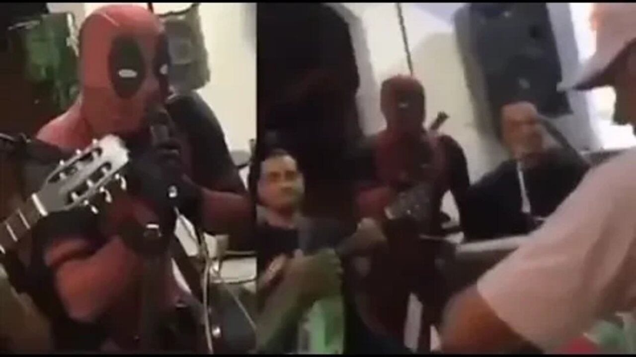 DEADPOOL CANTANDO PAGODE [ ELE PEDIU PARA CANTAR E TODO MUNDO RIU DELE ] [ MEME ] SURPRESA CANTA D+