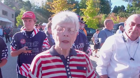 Claire after the Trump rally in bedford NH 9 29 16