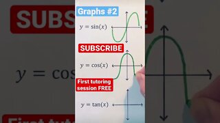 IMPORTANT trigonometric function graphs