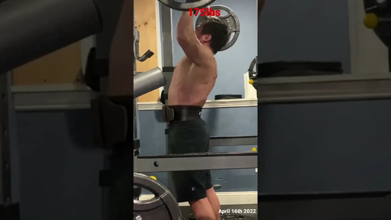 Overhead press 175lbs pr | 148lbs bw