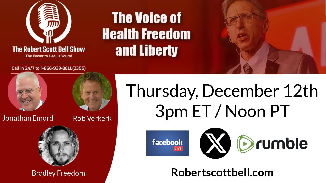 Jonathan Emord, Rob Verkerk, ANH, Trump’s Health Policy Nominees, Compounded Peptides, Forever Chemical Ban, Mystery Drones - The RSB Show 12-12-24